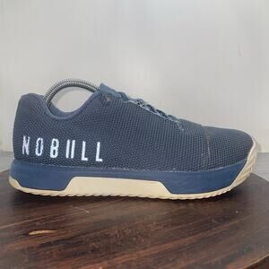 NOBULL Outwork Edge Mens Athletic Crossfit Training Shoes Size 9 Navy Blue White